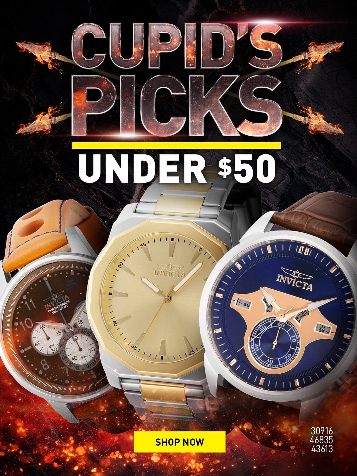 Cupids Picks - Watches Under \\$50