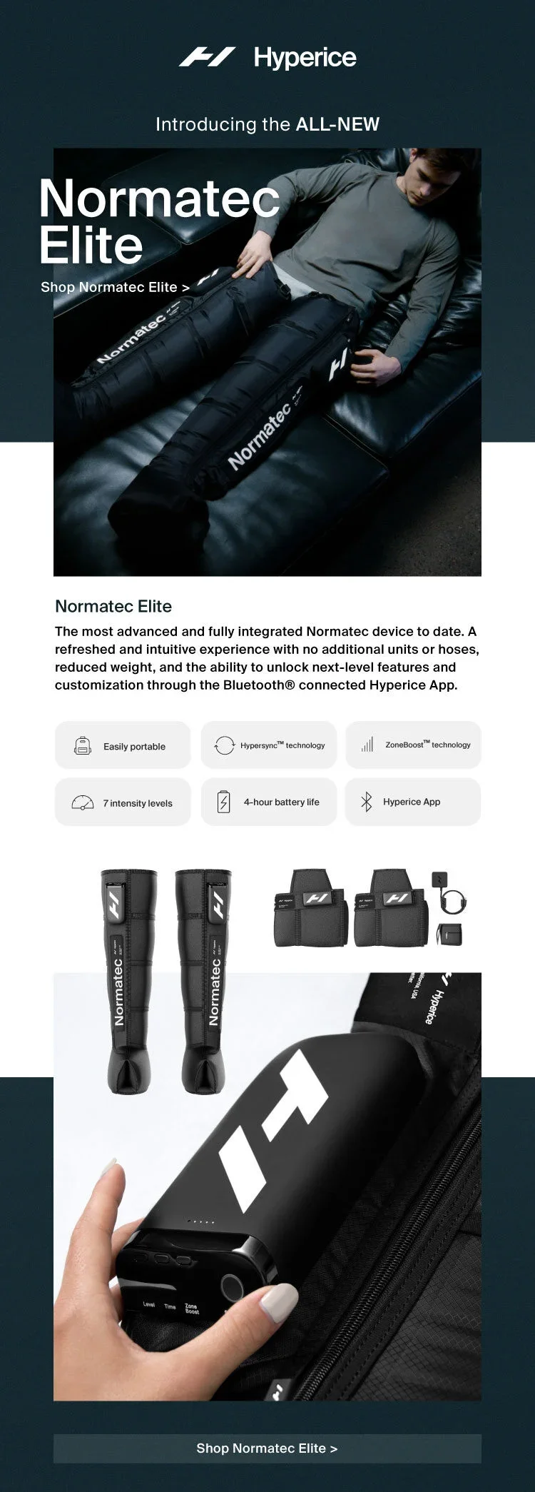 Introducing the ALL-NEW Normatec Elite