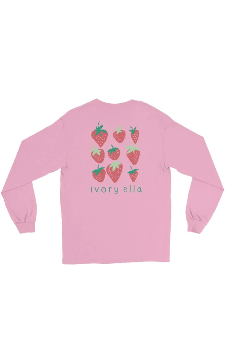 Image of Strawberry Fields Unisex Long Sleeve T-Shirt