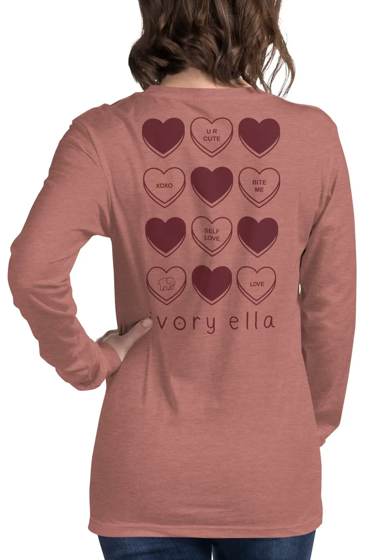 Image of Candy Hearts Long Sleeve Unisex T-Shirt