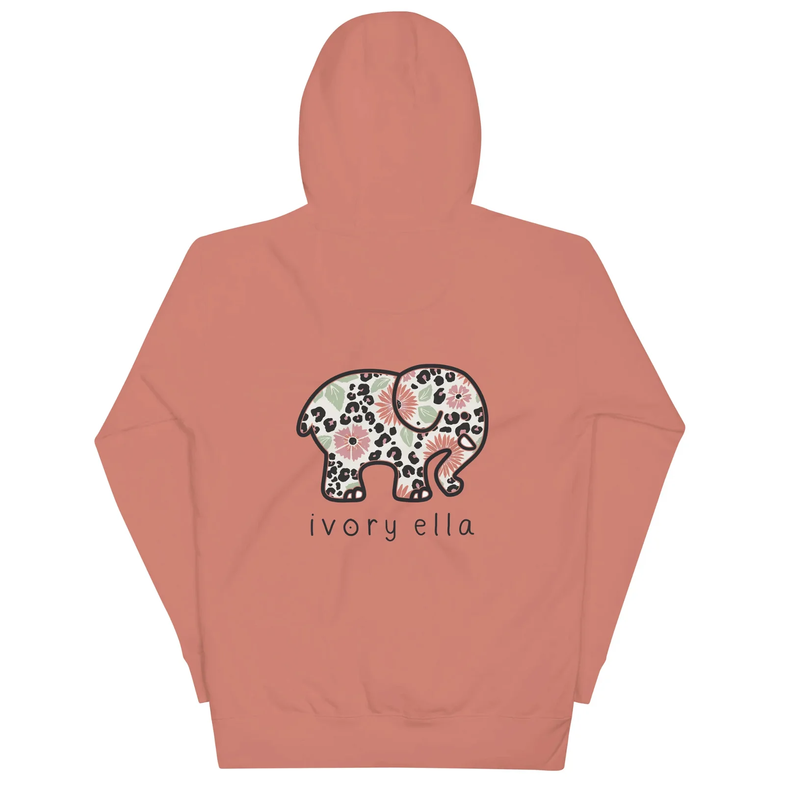 Image of Leopard Blooms Unisex Hoodie