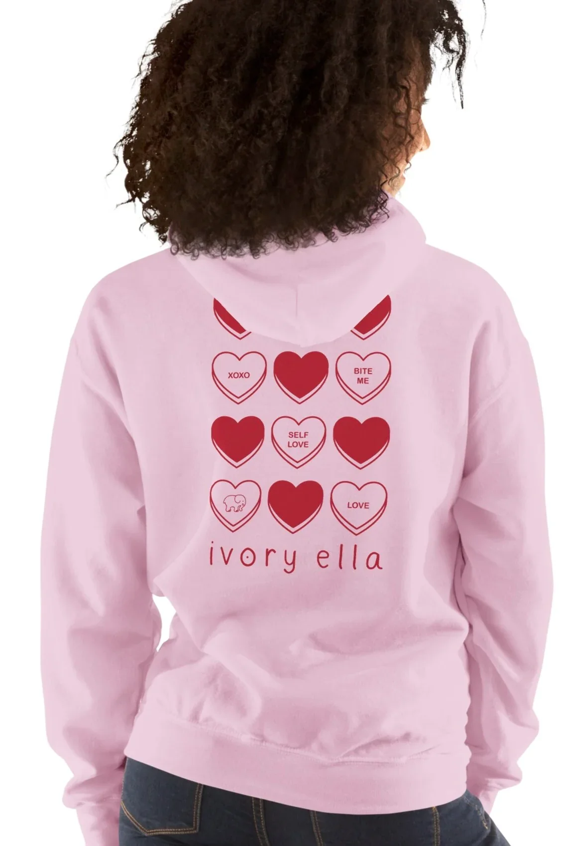Image of Candy Hearts Unisex Hoodie