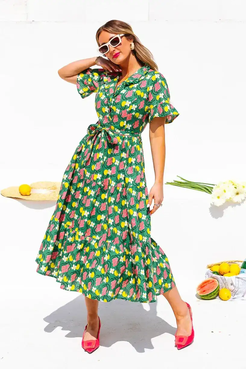 Image of Sutton Dress in Citrus - FINAL SALE