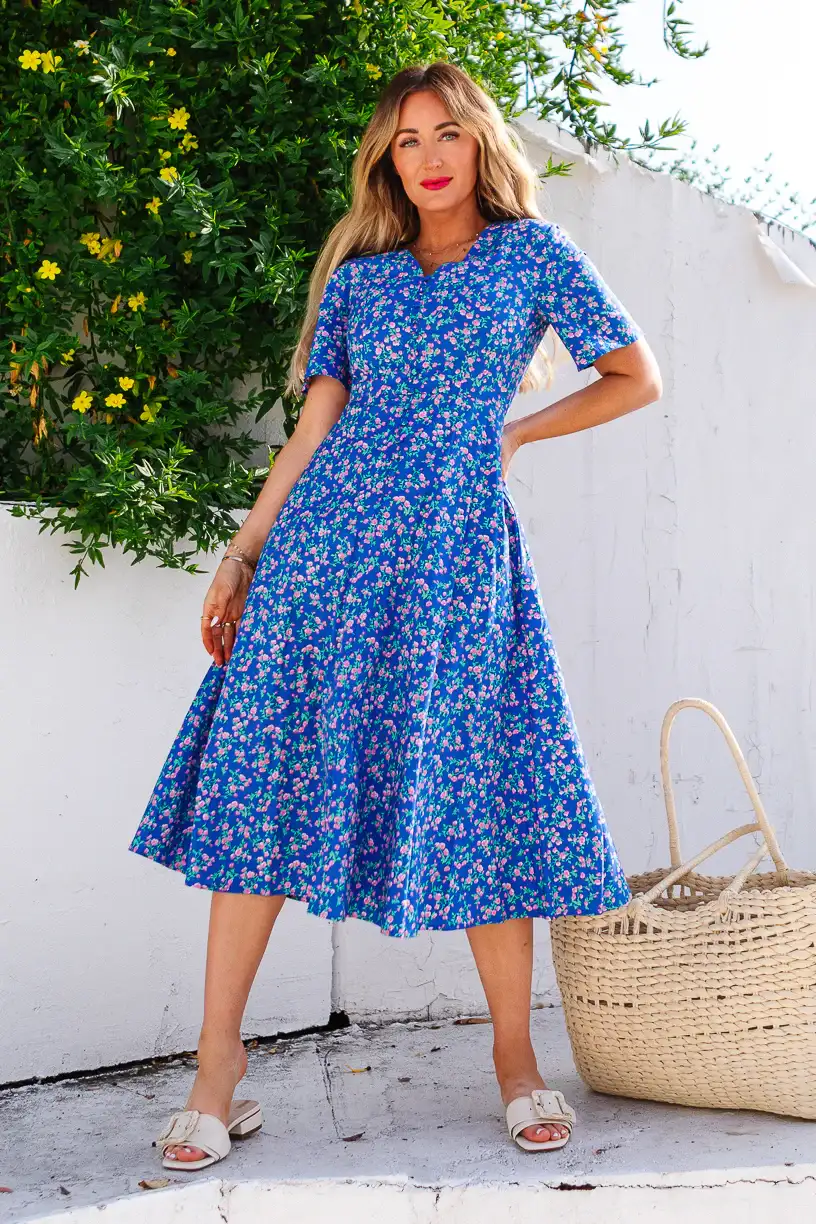 Image of Allie Dress in Royal Blue - FINAL SALE