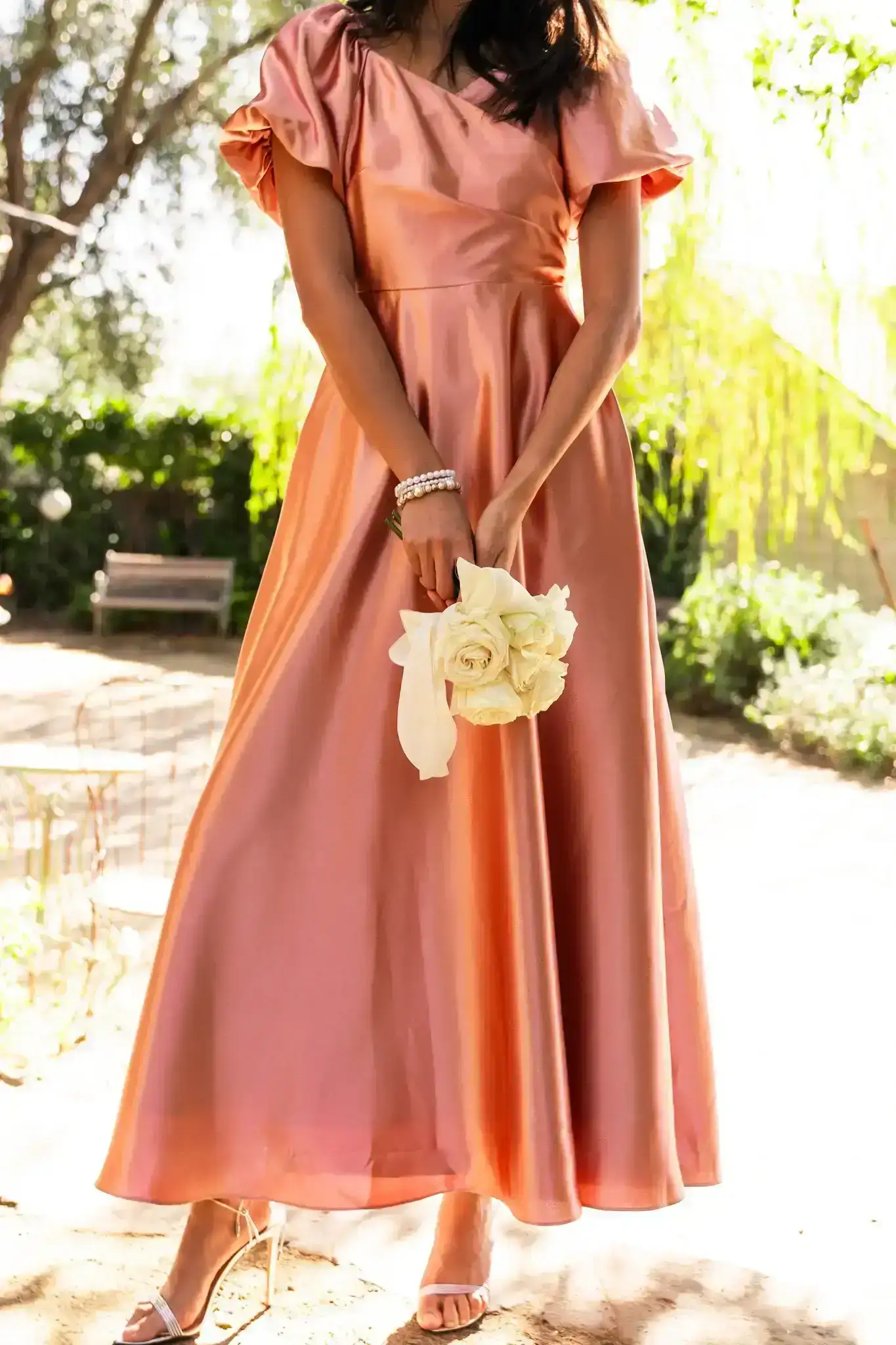 Image of Tessie Dress in Apricot Crush - FINAL SALE