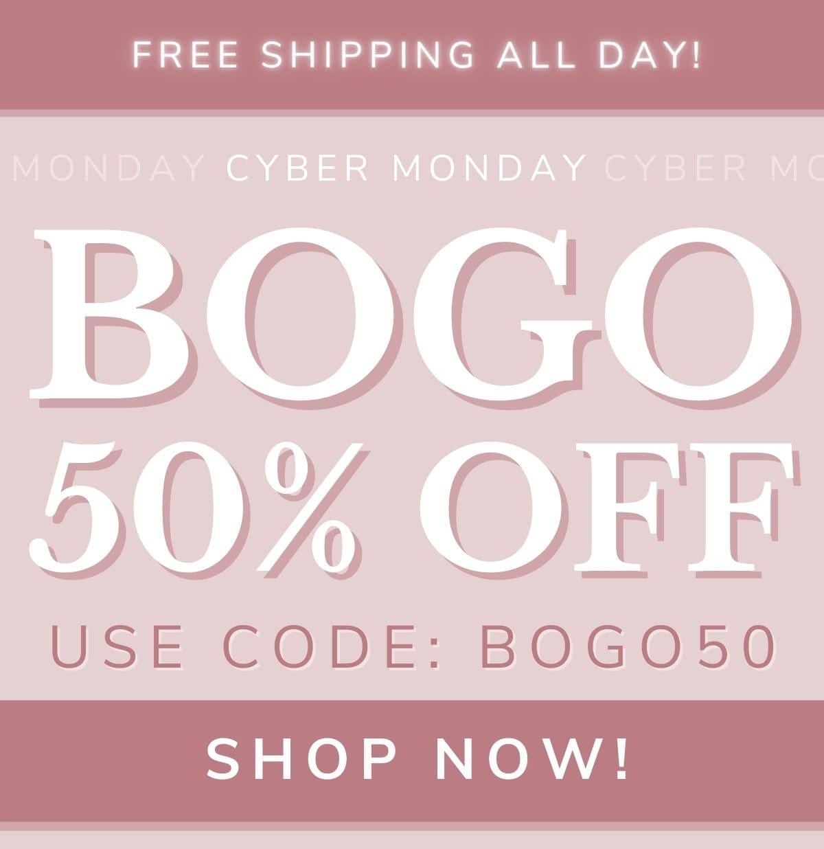 bogo 50% off sale