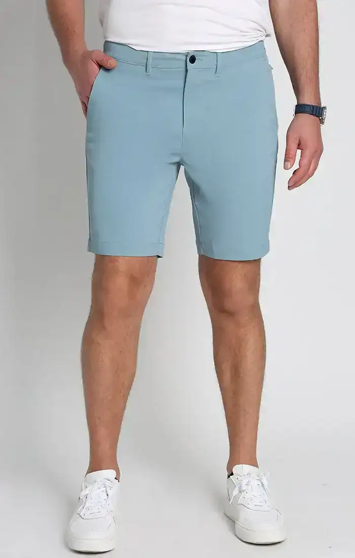 Image of Light Blue Performance Tech Short