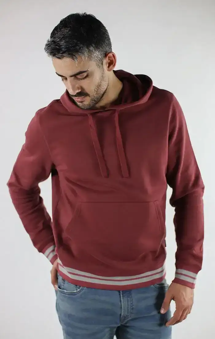 Image of Red Soft Touch Varsity Hoodie