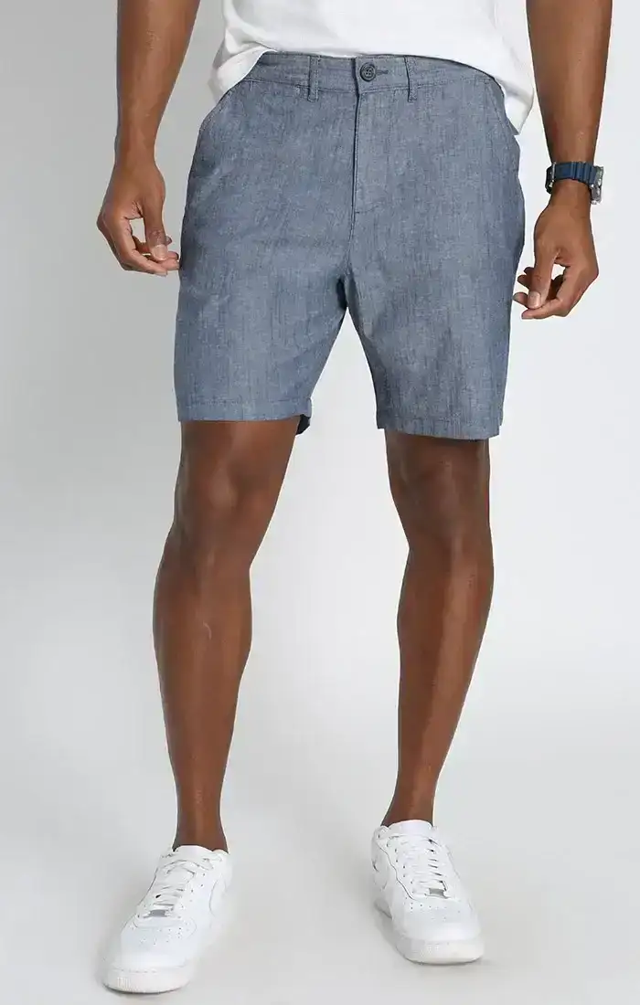 Image of Indigo Stretch Chambray Short