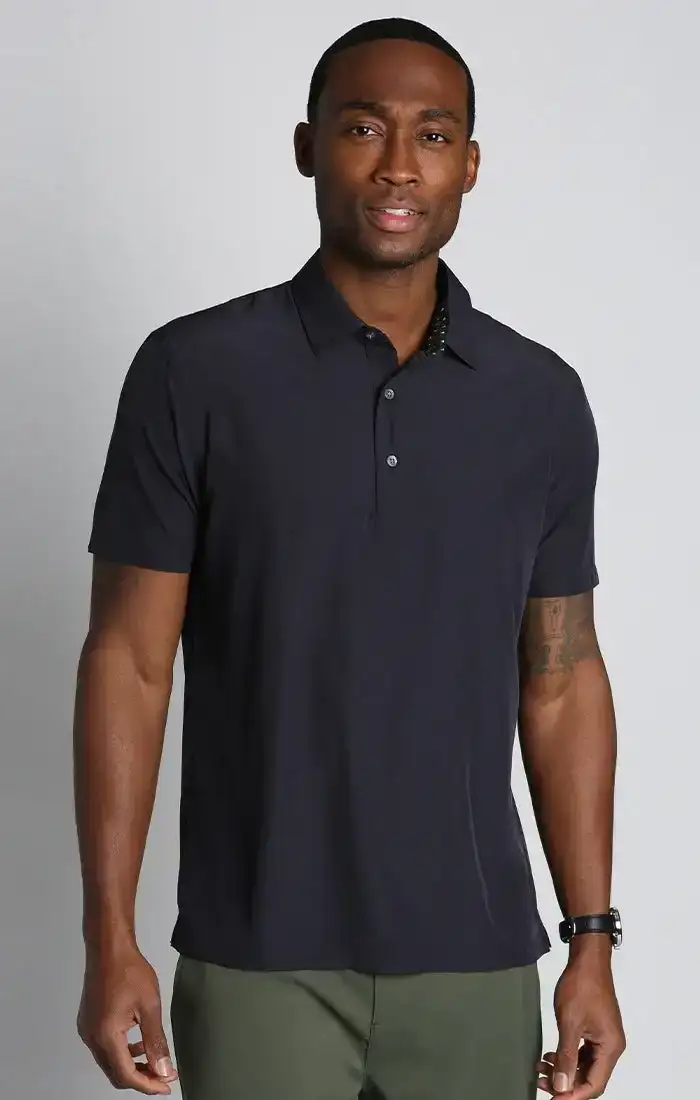 Image of Black Gravityless Performance Polo