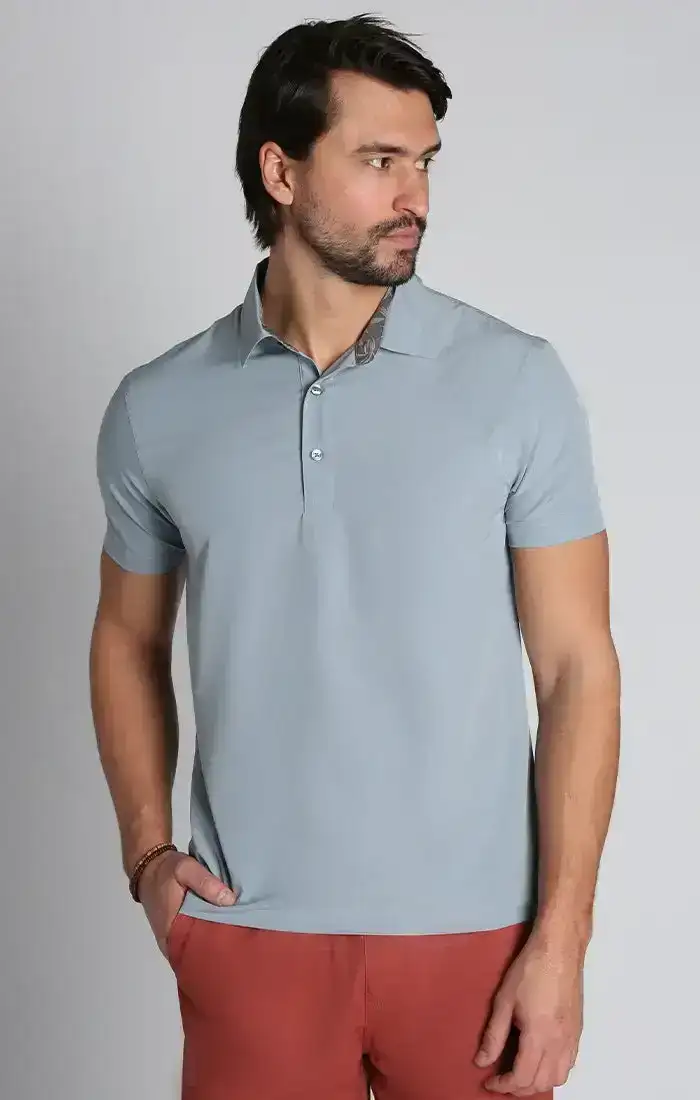 Image of Grey Gravityless Performance Polo