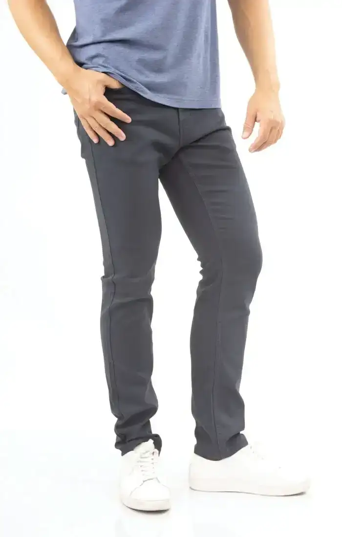 Image of Navy Straight Fit 5 Pocket Summer Commuter Pant