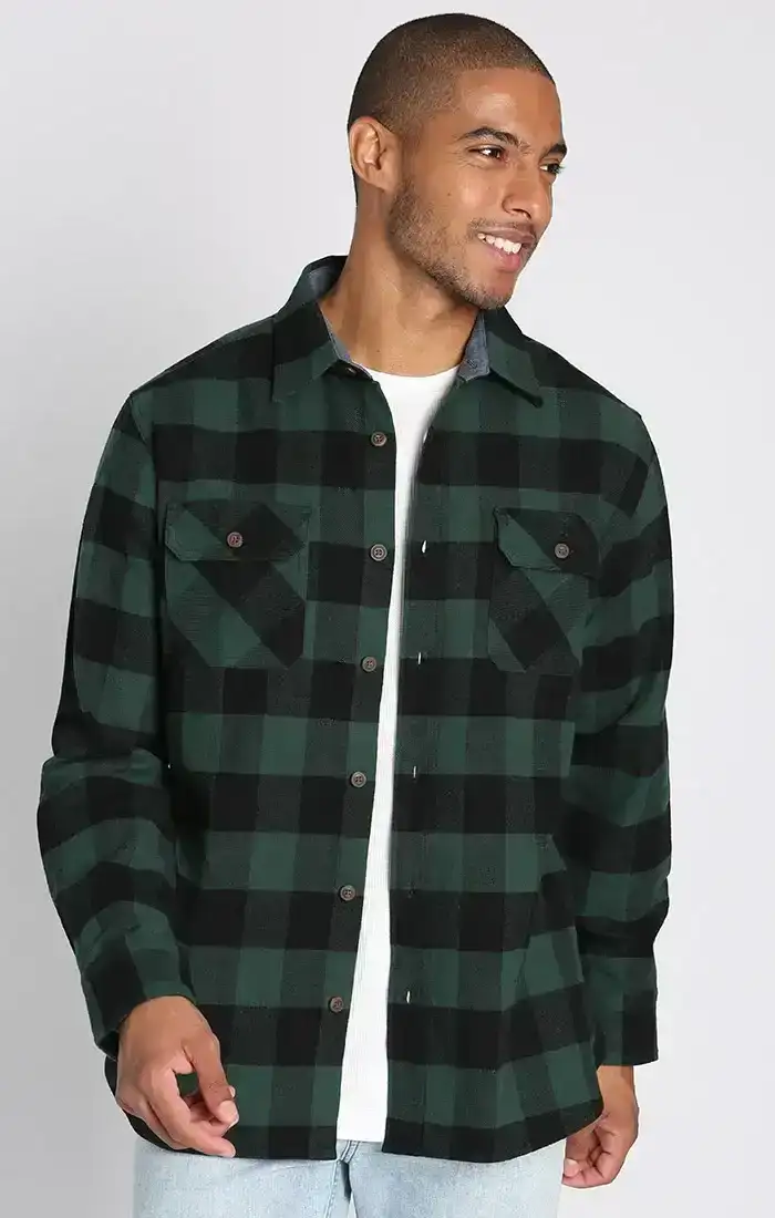 Image of Green Brawny Flannel & Thermal 2-Pack