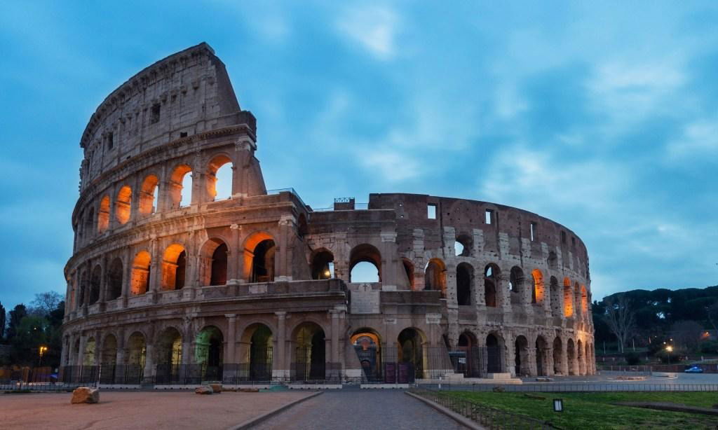 Coloseum by night