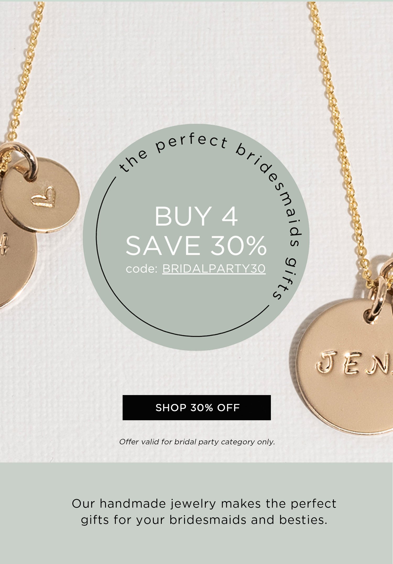 The perfect bridesmaid gifts | Shop 30% OFF