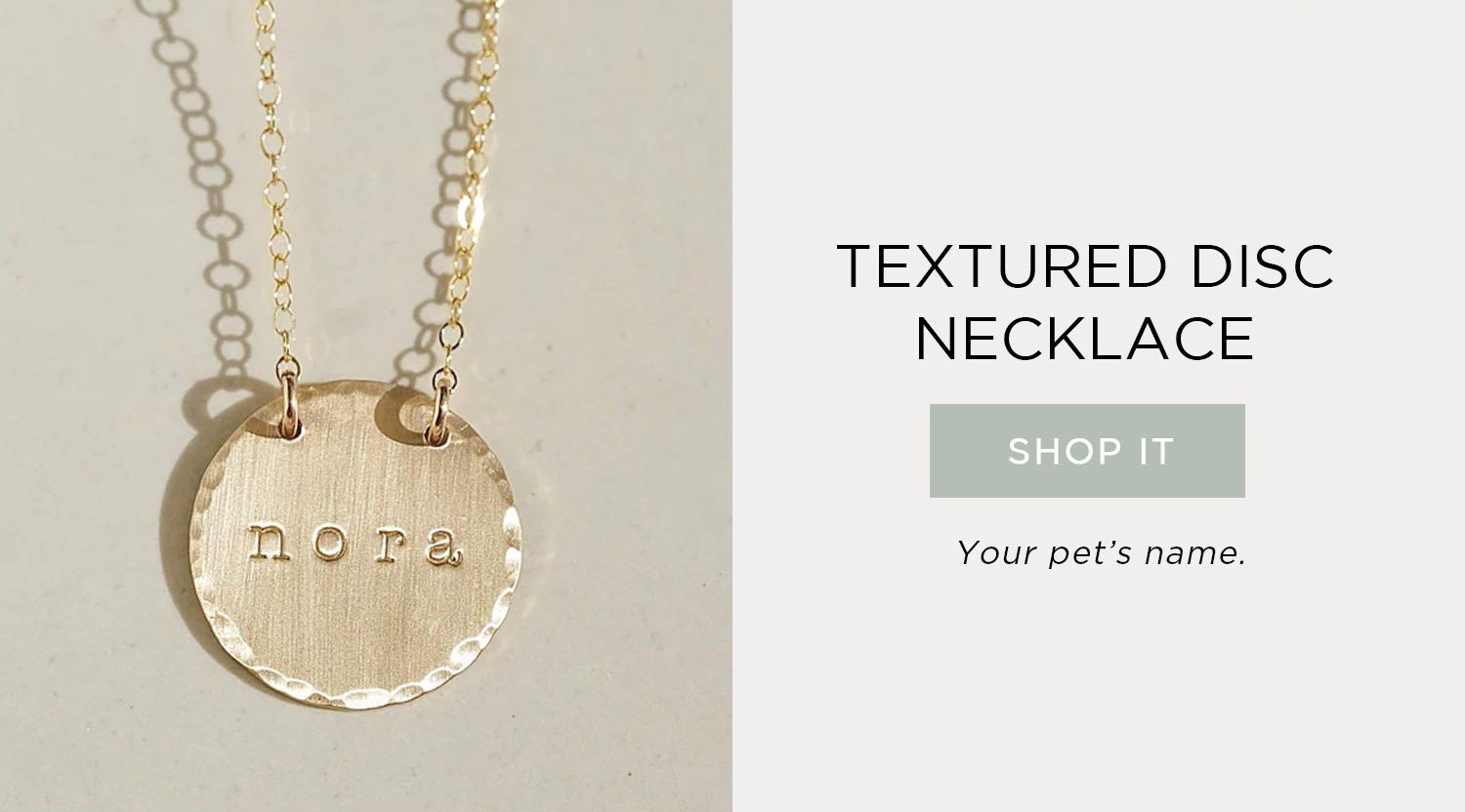 TEXTURED DISC NECKLACE | Shop it