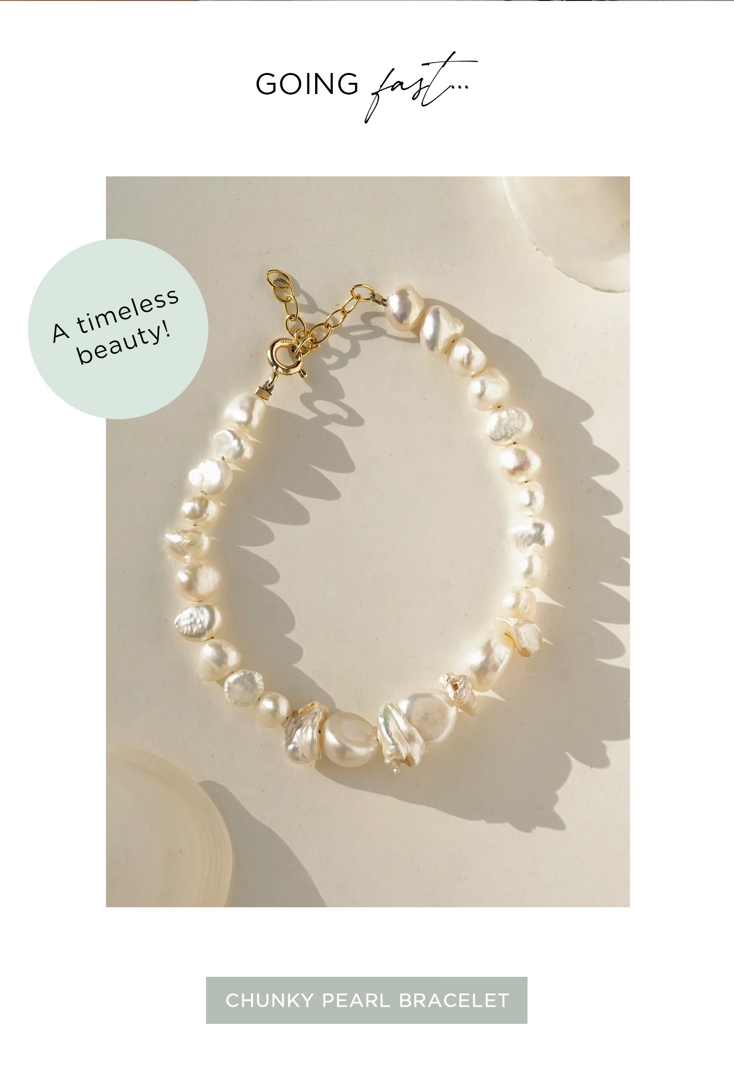 Chunky Pearl Bracelet
