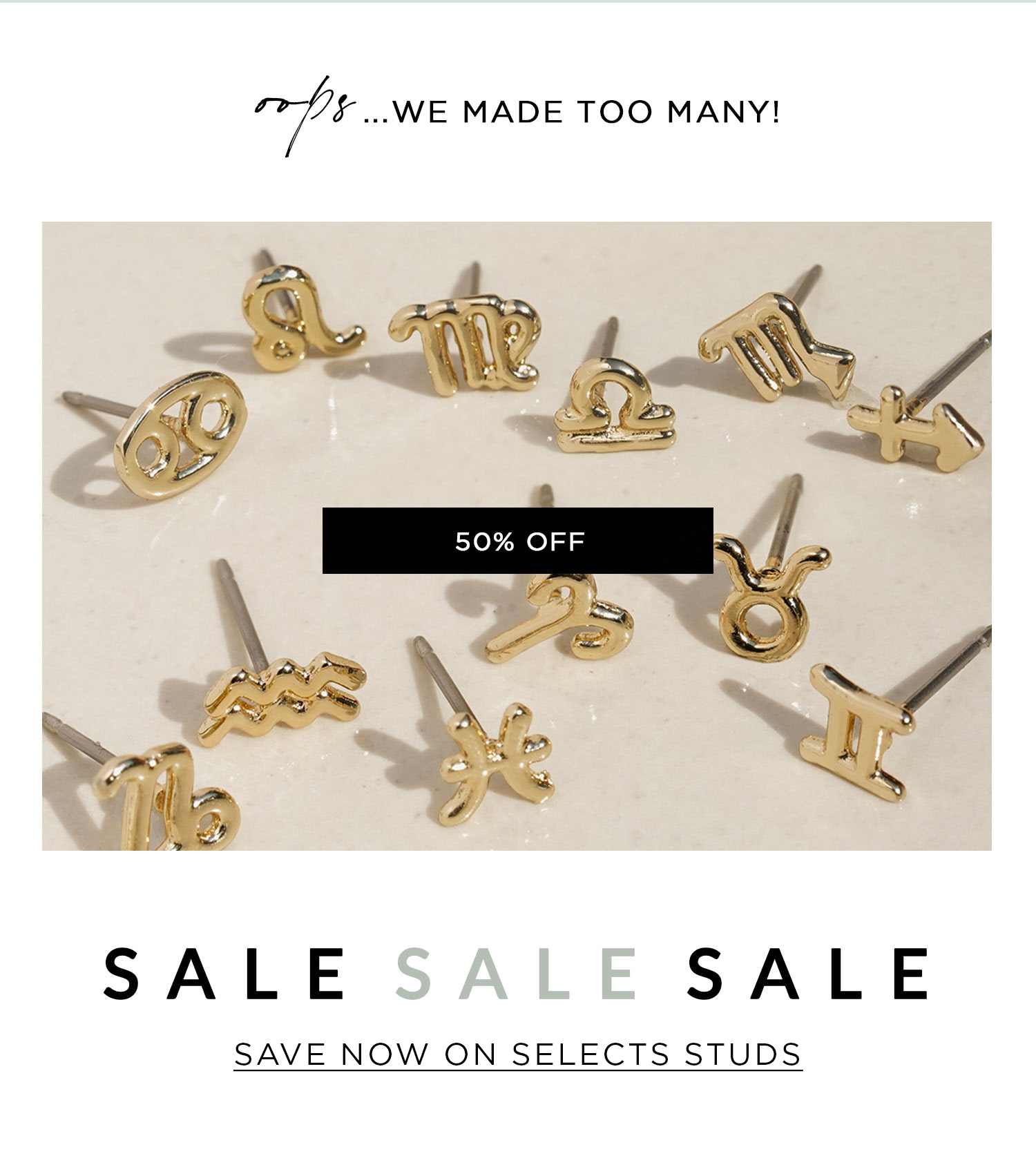 50% OFF Sale