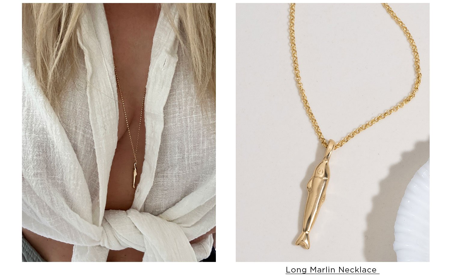 Long Marlin Necklace