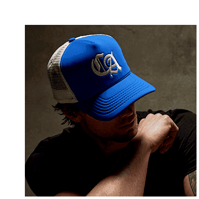 CA EMBROIDERED SCUBA TRUCKER HAT