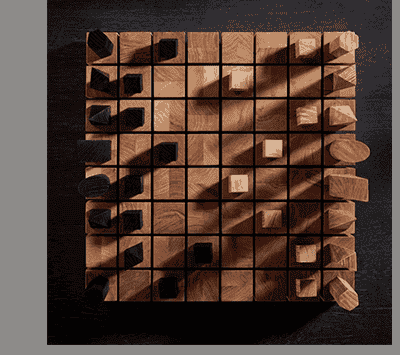 TEAK CHESS BOARD SET