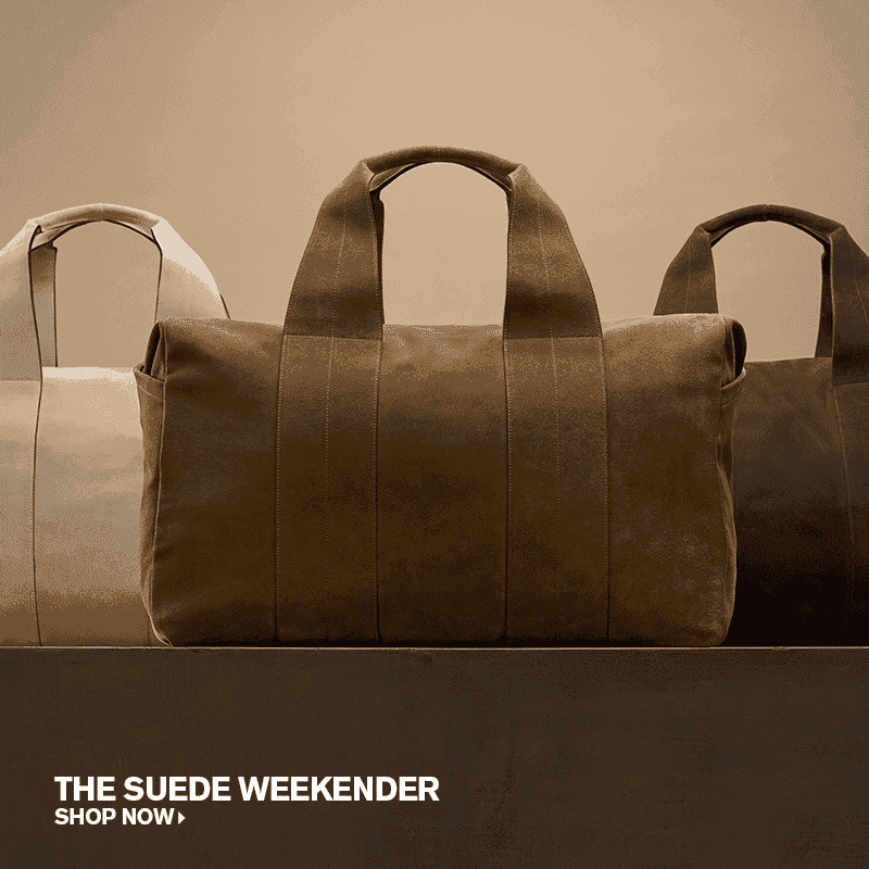 SUEDE MONTECITO WEEKEND BAG