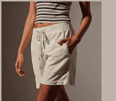 LIGHTWEIGHT WIDE CORD SHORT