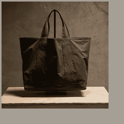 LARGE MATTE NYLON TOTE