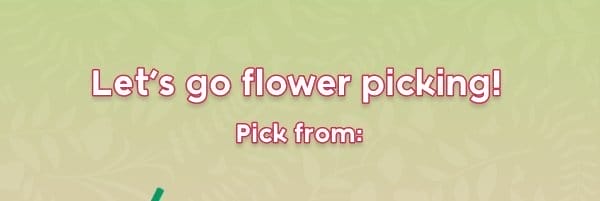 Let's go flower picking!