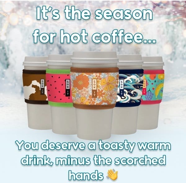 It's the season for hot coffee... You deserve a toasty warm drink, minus the scorched hands 👋