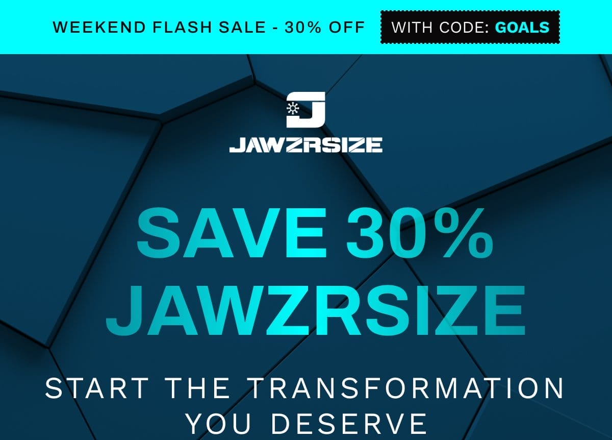 Start the jawline transformation you deserve this weekend during our 30% OFF flash sale!