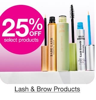 25% Off select products. Lash & Brow Products