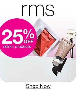 rms. 15% Off select products. Shop Now. 