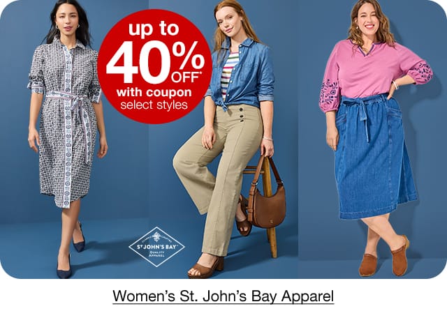 30% off select styles Women's St. John's Bay Apparel