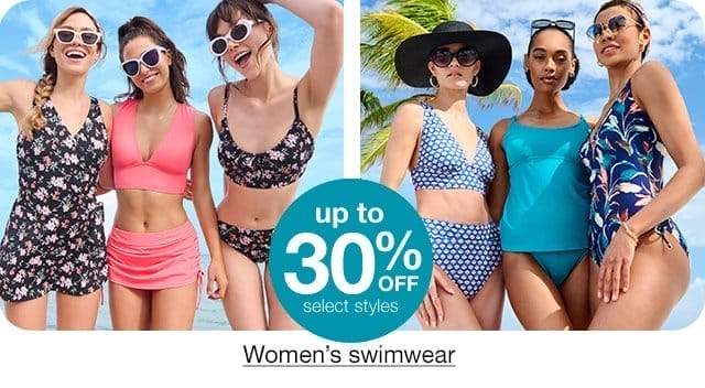 Up to 30% Off select styles. Women's swimwear