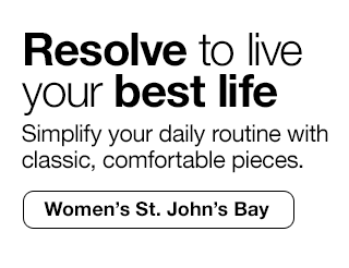 Resolve to live your best life. Simplify your daily routine with classic, comfortable pieces. Women's St. John's Bay