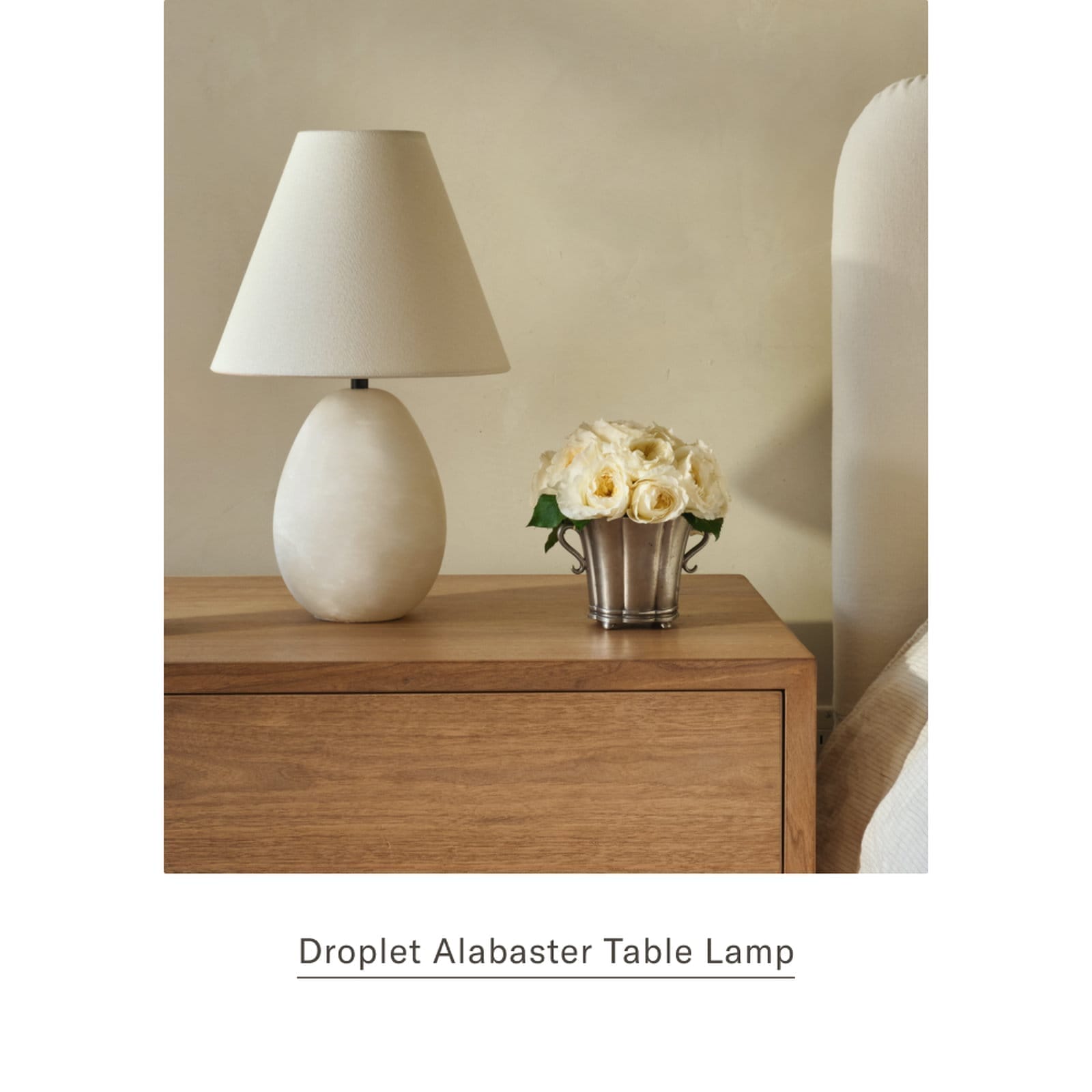 Droplet Alabaster Table Lamp