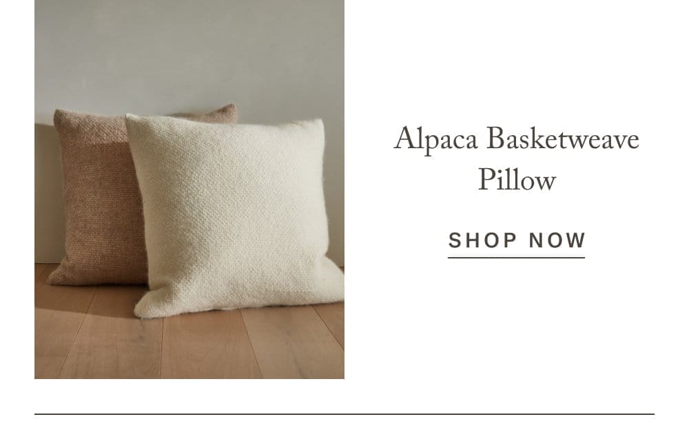 Alpaca Basketweave Pillow