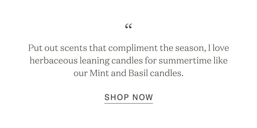 Basil Glass Candle