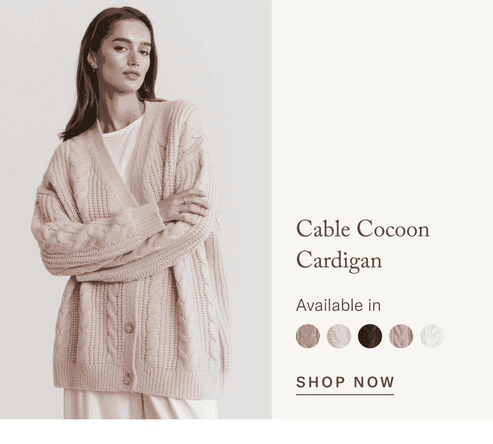 Cable Cocoon Cardigan