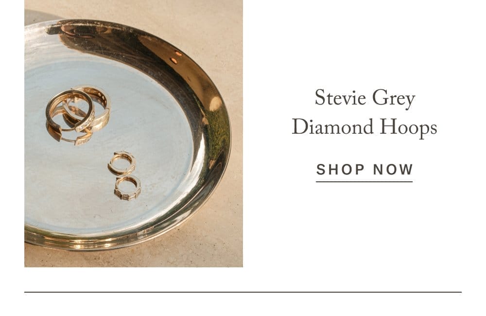 Stevie Grey Diamond Hoops