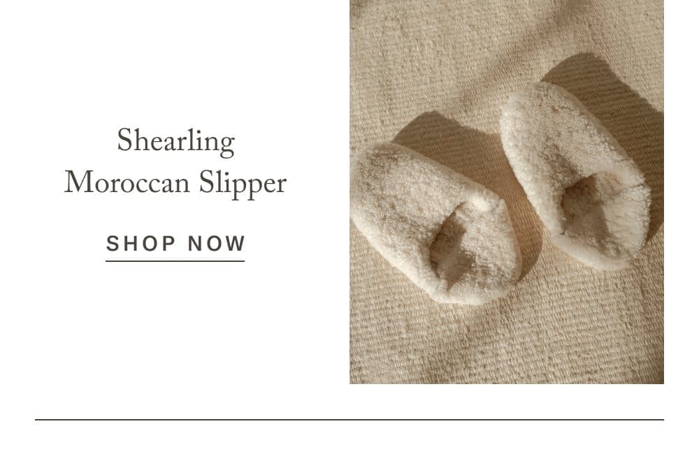 Shearling Moroccan Slipper