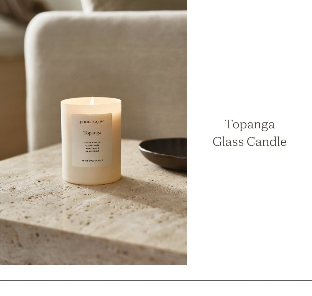 Topanga Glass Candle