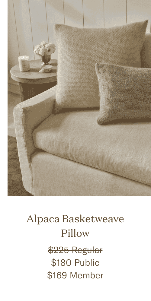 Alpaca Basketweave Pillow