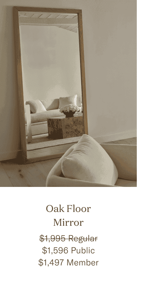 Oak Floor Mirror