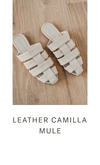Leather Camilla Mule