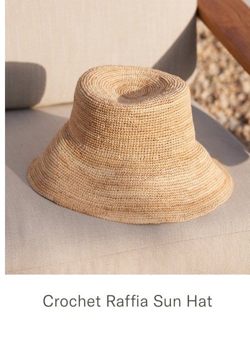 Crochet Raffia Sun Hat