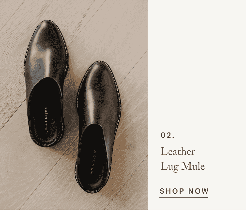 Leather Lug Mule