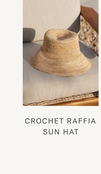 Crochet Raffia Hat