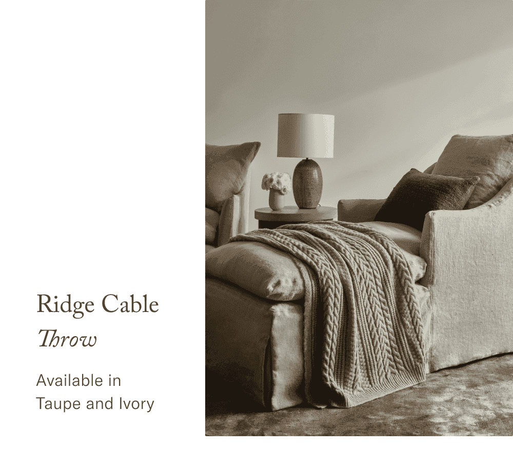 Ridge Cable Throw